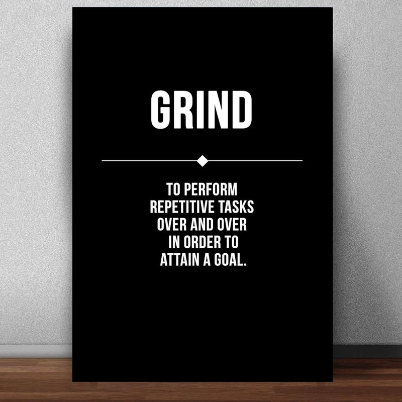 GRAY WALL Good Hope Matte paper 300gsm Grind Dictionary Poster multicolour Print 13 inch x 19 inch - Image 1