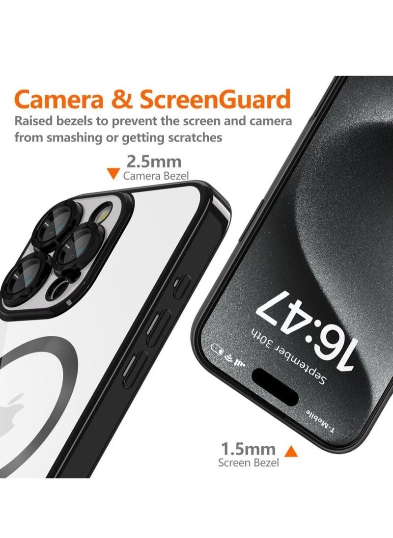 JAJEEK "New Shiny Black iPhone 16 Pro Max Case with MagSafe – Superior Shock and Scratch Protection" - Image 2