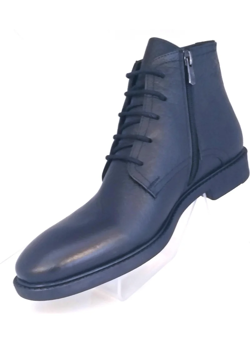 باجز شوز Bagsshoes INT2023K-025 Men's Leather Tied and Zippered Classic Boots