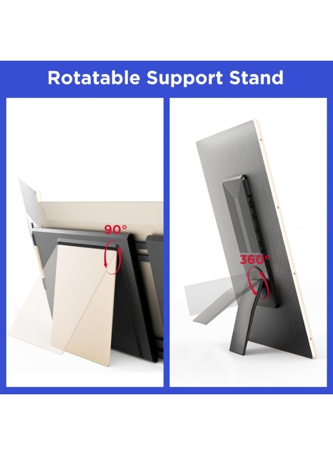 15.6-Inch Triple Portable Monitor Extender for Laptops (13"-17.3") - Dual 1080P FHD Detachable Screens, 11 Display Modes, Plug & Play, Compatible with Windows, macOS, Android & Gaming Consoles - Image 4