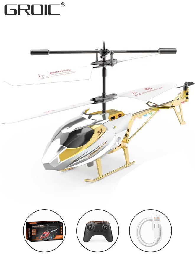 GROIC - Remote Control Helicopter, RC Helicopter with 7 LED Light and Altitude Hold, One Key Take Off/Landing, Mini Helicopter Remote Helicopter Toys for Adults Kids, Model Helicopter - Image 1
