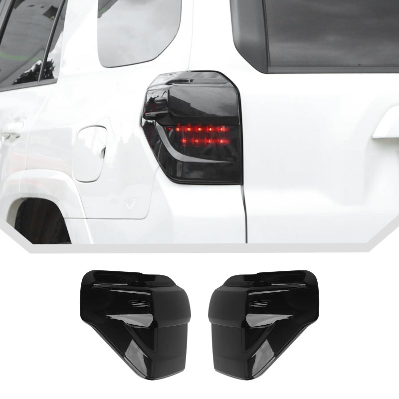JeCar for 4Runner Tail Light Cover Trim Accessories for 20142023 Toyota 4Runner Smoke Black Tail Light Guard