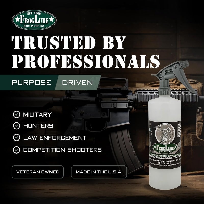 FrogLube Super Degreaser – Concentrated Gun Cleaner Spray – Heavy Duty, Non-Toxic Gun Cleaning Solvent for Carbon, Copper, Fouling & Lead – Formulated by Retired Navy Seal - Image 5