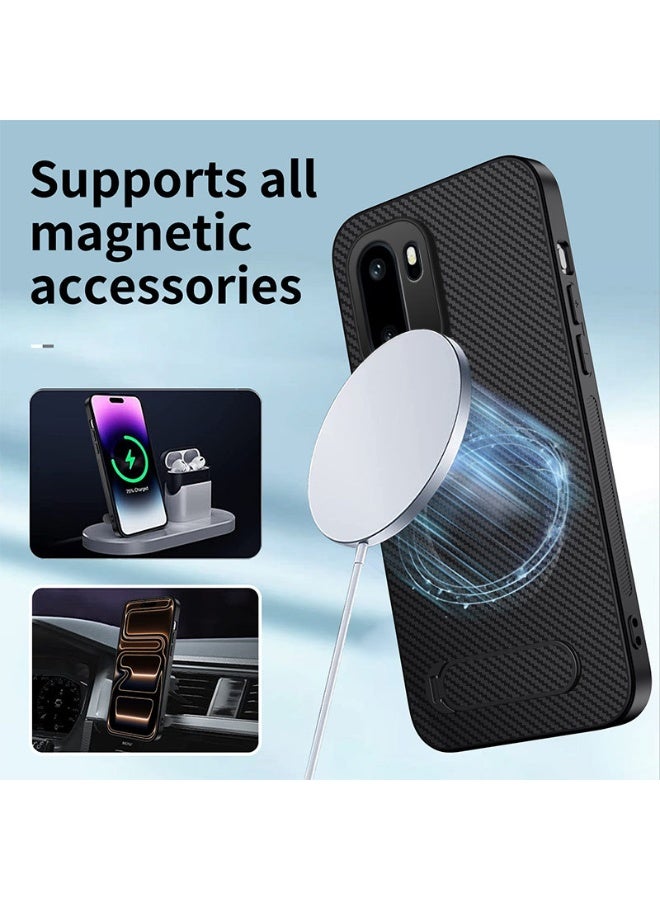 عام غطاء هاتف لـ Oneplus 15R مع Mag-Safe، غطاء مغناطيسي فائق النحافة يدعم الشحن اللاسلكي، غطاء لـ Oneplus 15R. - Image 4