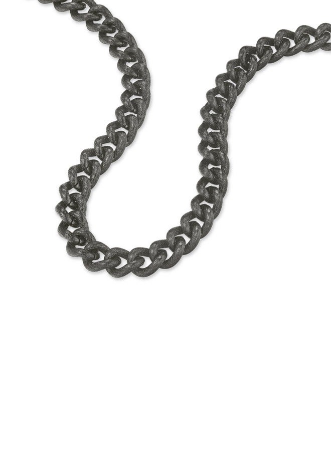 POLICE Crank Grey Textured Chain Necklace for Men - Image 2