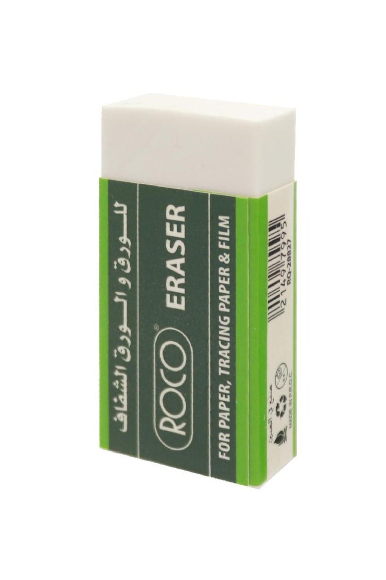 ROCO Plastic Eraser Big White