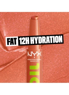 NYX PROFESSIONAL MAKEUP Fat Oil Slick Click Lip Balm - (Warm Nude)  - Image 2