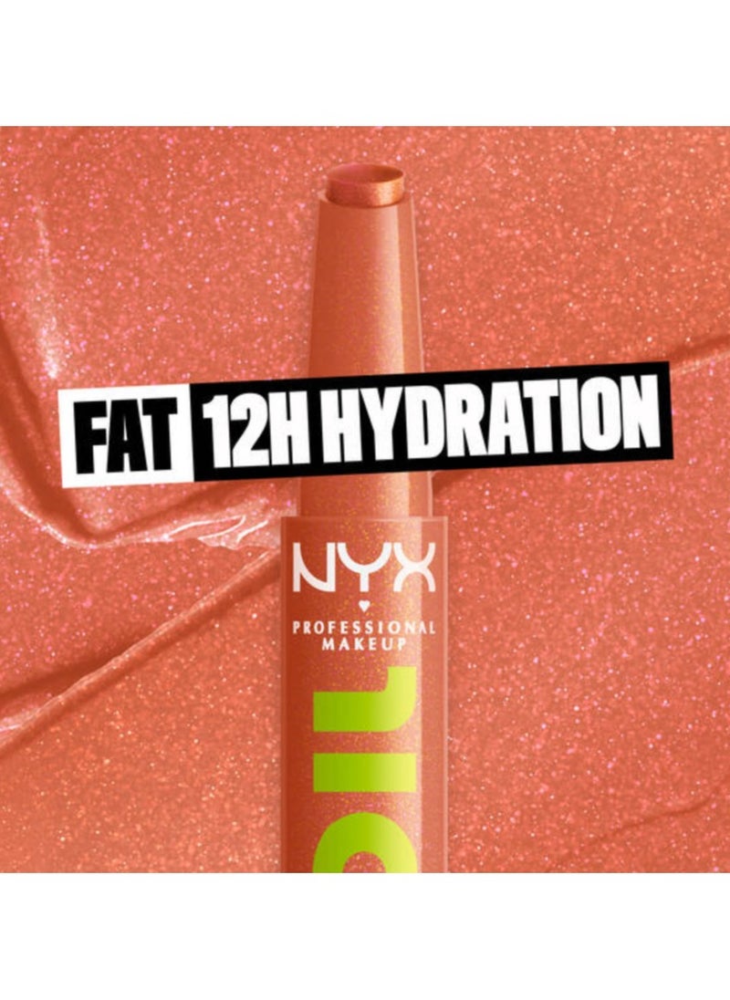 NYX PROFESSIONAL MAKEUP Fat Oil Slick Click Lip Balm - (Warm Nude)  - Image 2