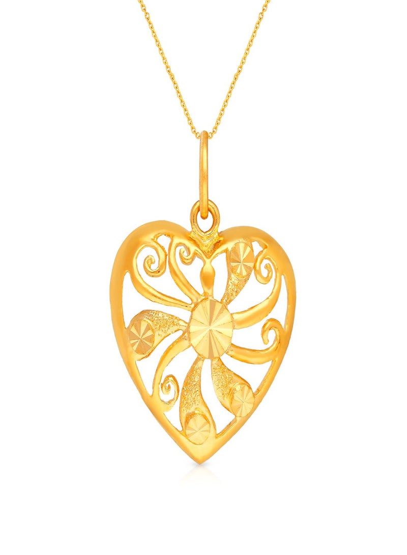 Malabar Gold and Diamonds 22k 916 Purity Malabar Gold Pendant AIPN242Y  - Image 1