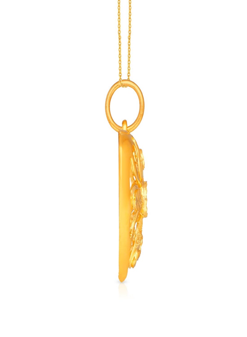 Malabar Gold and Diamonds 22k 916 Purity Malabar Gold Pendant AIPN242Y  - Image 3