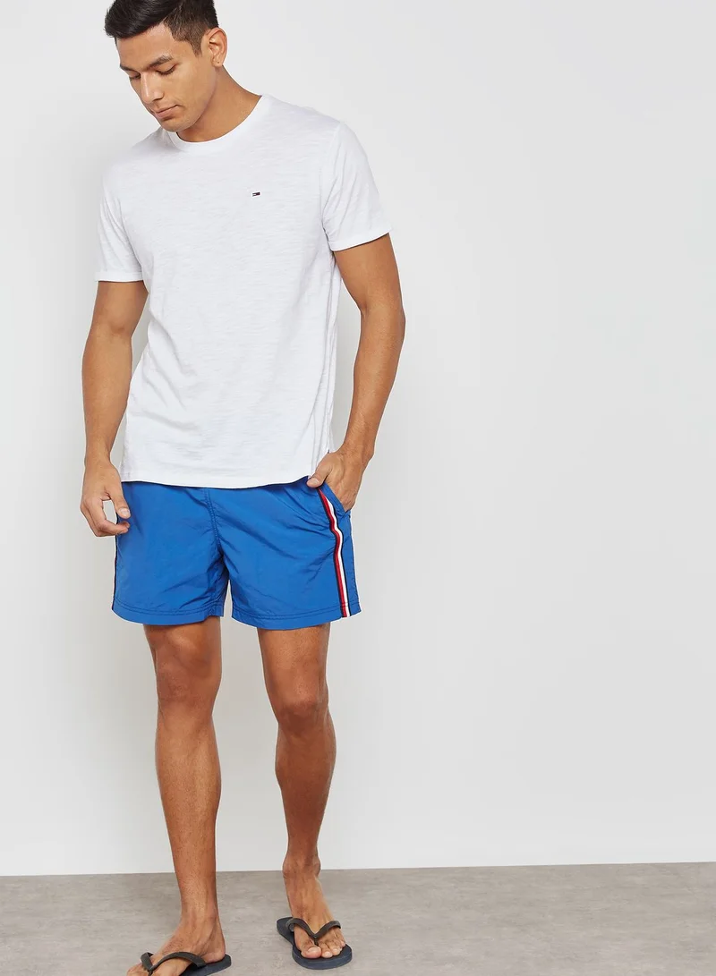 TOMMY HILFIGER Printed Drawstring Swim Shorts