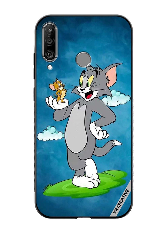 VR CREATIVE Protective Case Cover For Huawei P30 Lite Tom And Jerry Design Multicolour - Image 1