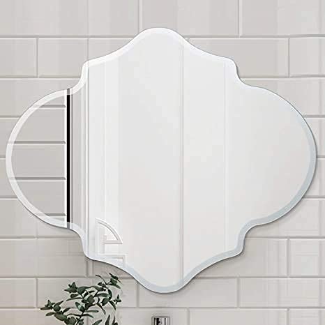 TINITALO Frameless Decorative Mirror, 24 x 30 Inch, Wall Mount, Modern Style, Silver Finish, Shatterproof, Bathroom Mirror - Image 1