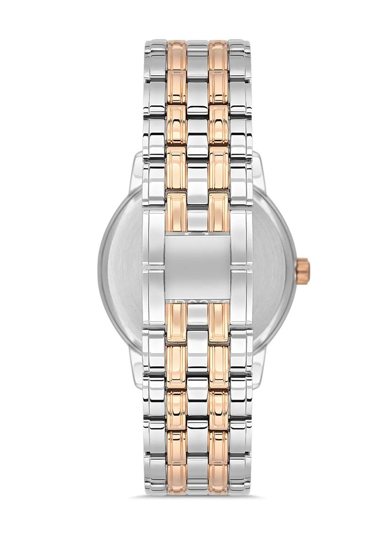 OMAX - Omax Men's Gold Luxury Wrist Watch, Watches for Men, Stainless Watches, Silver Steel Band, Brown Dial, Waterproof Watch, 1 Year Warranty - Image 1