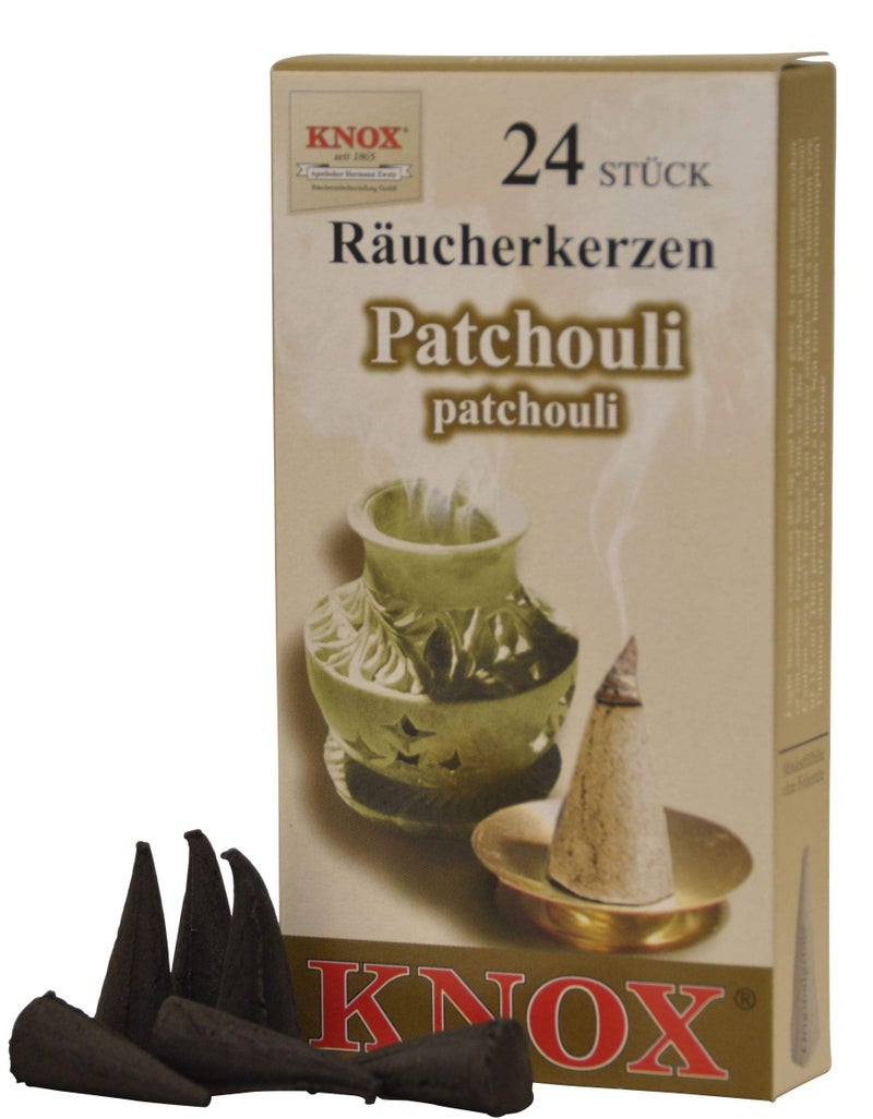 أقماع البخور الألمانية برائحة الباتشولي من نوكس مصنوعة في ألمانيا لمدخني عيد الميلاد