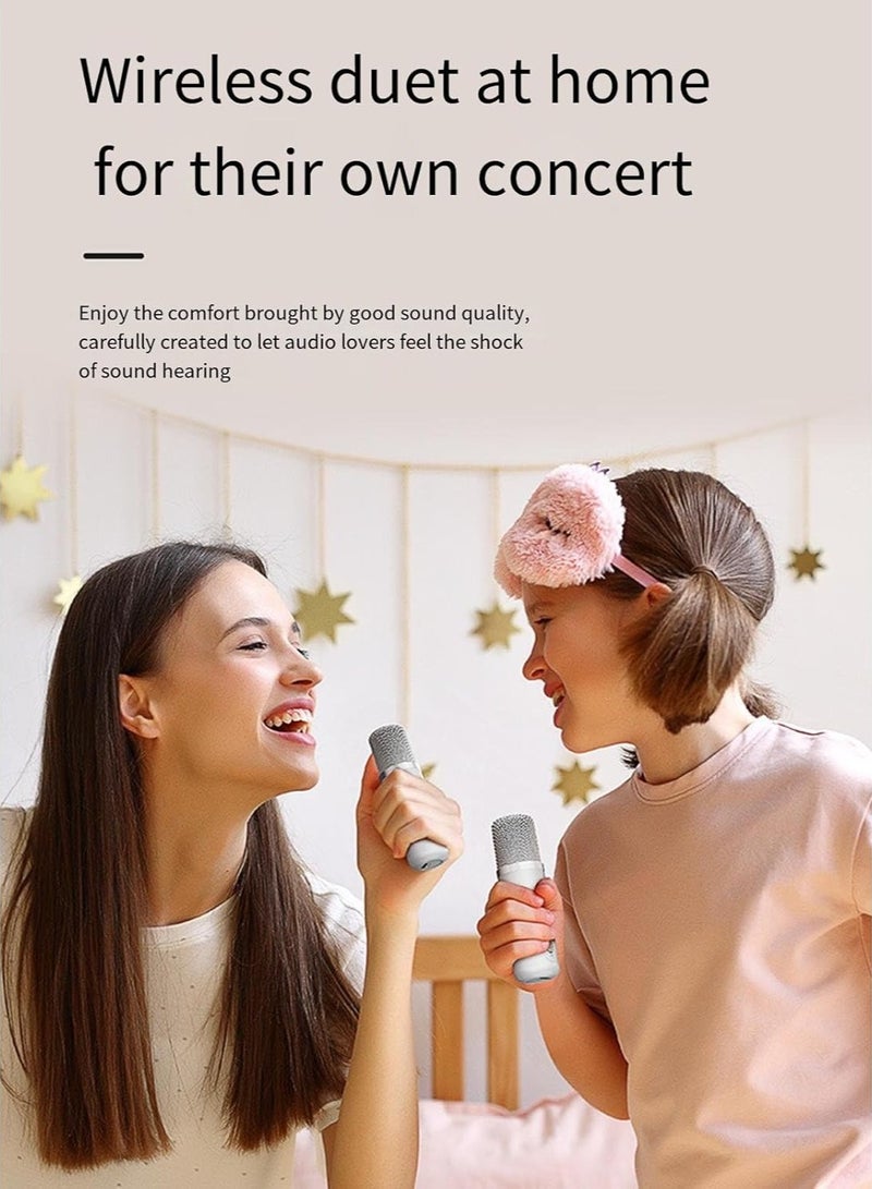 ELTRAZONE Karaoke Machine with 2 Wireless Microphones – Portable Bluetooth PA Speaker with Echo & Vocal Cut – Supports TF, AUX-in, USB Flash Disk – Perfect for Indoor & Outdoor Parties, Family Karaoke Singing  - Image 4