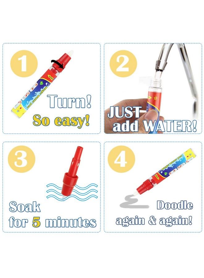 Jenilily Water Doodle Pens Replacement Water Pen Drawing Doodle Pens Toys Set For Water Doodle Mat (Pack Of 6) - Image 5