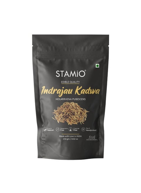 Indrajau Kadwa 250Gm | Pure & Natural Indra Jau/Joo Karwa | Indrajav | Indrajao Bitter | Holarrhena Pubescens | Diabetes | In Pouch 8.82 Oz
