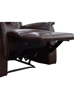 DANUBE HOME Houston 1 Seater Air Leather Recliner Chair I Modern Design One Seat Relaxing Sofa I Comfortable Living Room Furniture 93x95x98Cm Chocolate  - Image 5