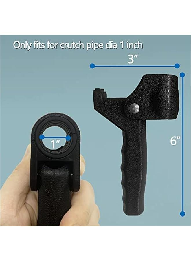 Generic Walking Cane Handle Grips Support Stand Assist for Walker or Crutch, Fits Crutch Pipe Dia 1" for Elderly, Disabled, Limited Mobility  - Image 2