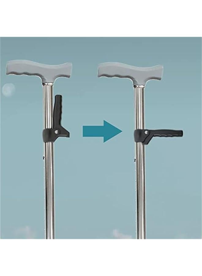 Generic Walking Cane Handle Grips Support Stand Assist for Walker or Crutch, Fits Crutch Pipe Dia 1" for Elderly, Disabled, Limited Mobility  - Image 3