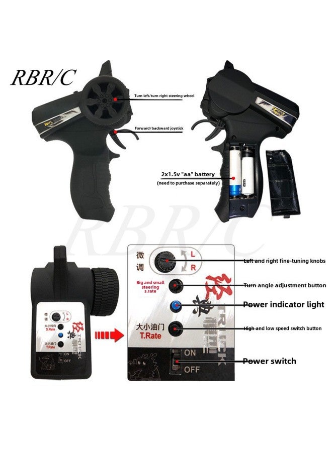 RBR/C Naughty Dragon D12 Original Metal OP Accessories Climbing Off-road Remote Control Car DIY Modified Model-Color:D12 Remote Control-Proportion:1:16