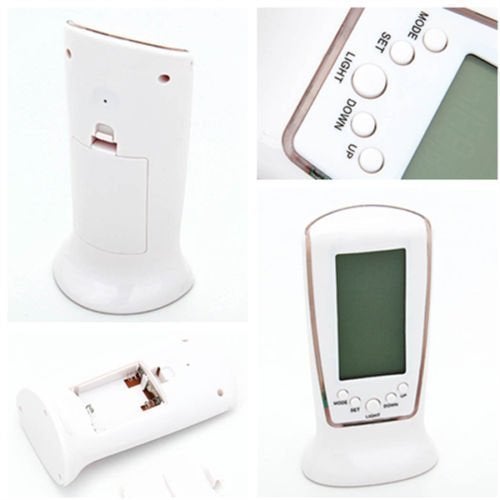 Kytaste Digital Alarm Temperature Calendar Table Desk Clock with LCD Display and Back LightMedium Multicolour 1 pc - Image 2