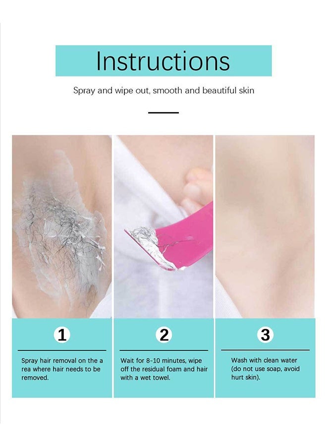 ibcccndc Hair Removal Spray 50ml, Painless Hair Removal Spray, Armpit Gentle Hair Remover Refreshing Quick Hair Removal Spray, Suitable for All Skin Types - Image 5