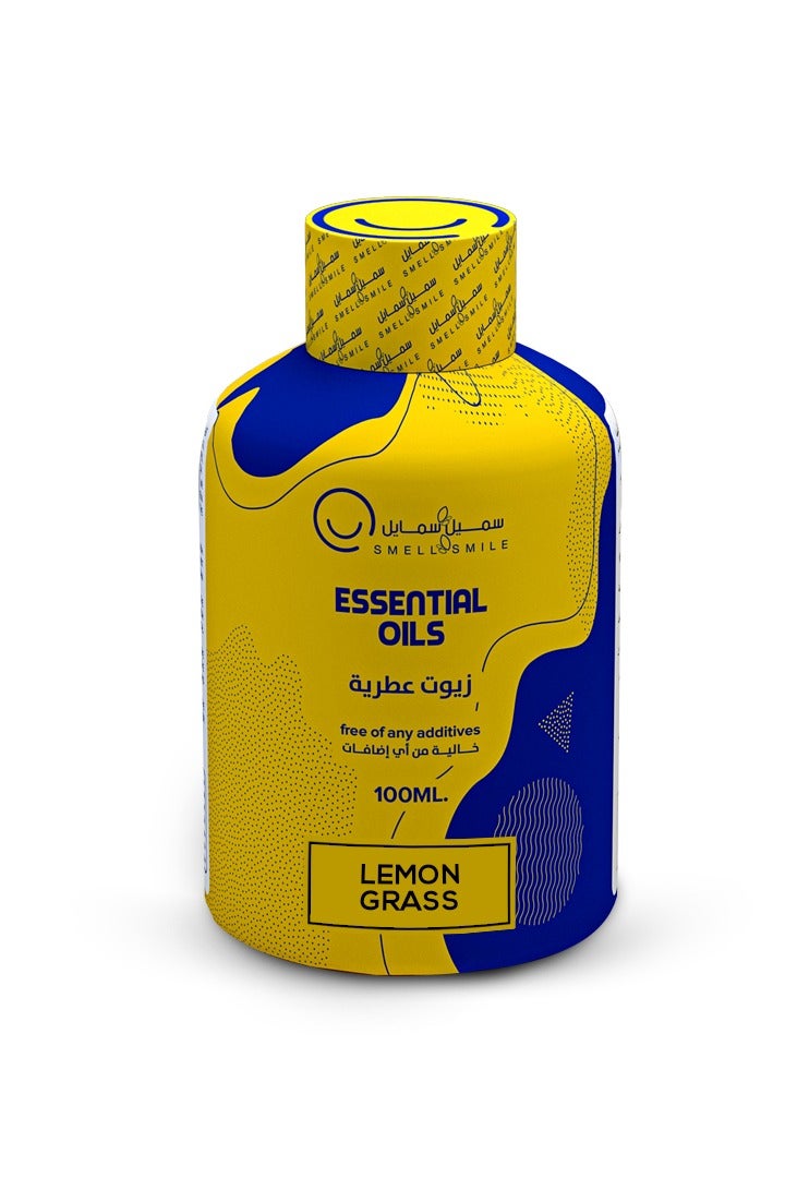 سميل آند سمايل سميل آند سمايل , زيت عطري عطري ليمون جراس 100مل