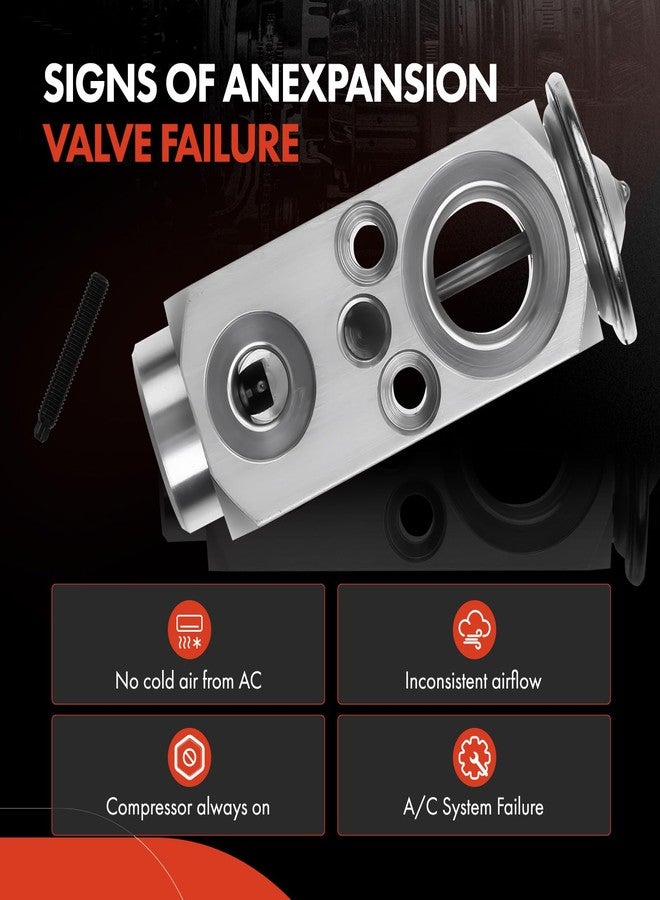 أ-بريميوم صمام تمدد مكيف الهواء A-Premium متوافق مع شيفروليه تاهو، جي إم سي يوكون 2007-2014، يوكون XL 1500 2014، كاديلاك إسكاليد، إسكاليد ESV/EXT (الجزء الخلفي) - Image 5