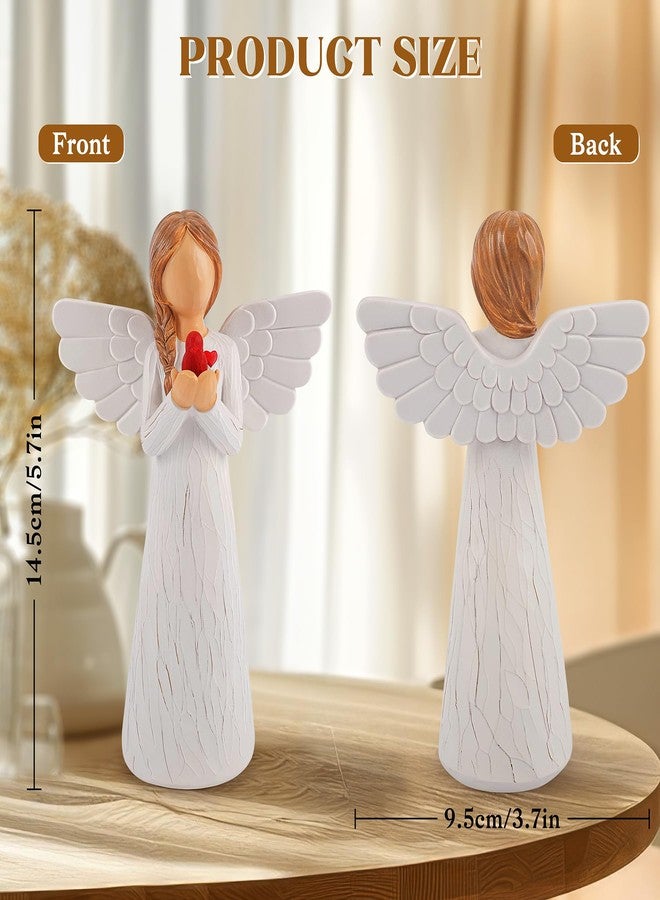 Fighting to Achieve Cardinal Gifts for Women,Memorial Gift for Loss of Mom,Sympathy Gifts for Loss of Loved One,Grief Gift for Women,Red Cardinal Figurine for Her,Sculpted Hand-Painted Red Bird Angel Figurines - Image 2