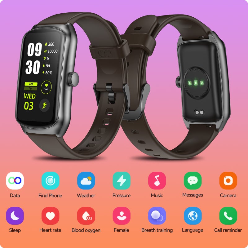 anyloop ALB2 Smartwatch All Day Heart Rate/Swim/Sleep/Calorie/Step Tracker, IP68 Waterproof Smartwatch 100+ Sport Modes, Men's and Women's Fitness Sports Watch - Image 5