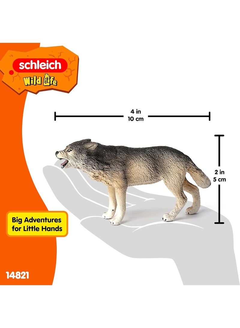 Schleich Wolf Toy Black 2 inch 14821 - Image 2