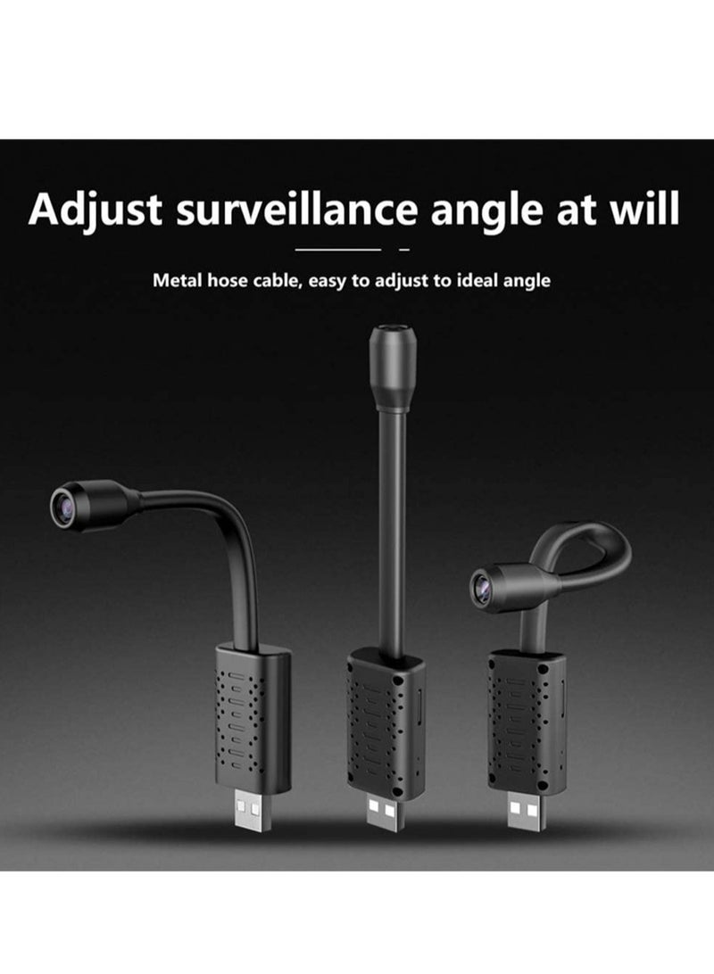 Portable Wifi Security Camera Smart Mini Wireless USB IP Camera Flexible 360 Degree Loop Video Motion Detection Camera (Black) Electronics - Image 5