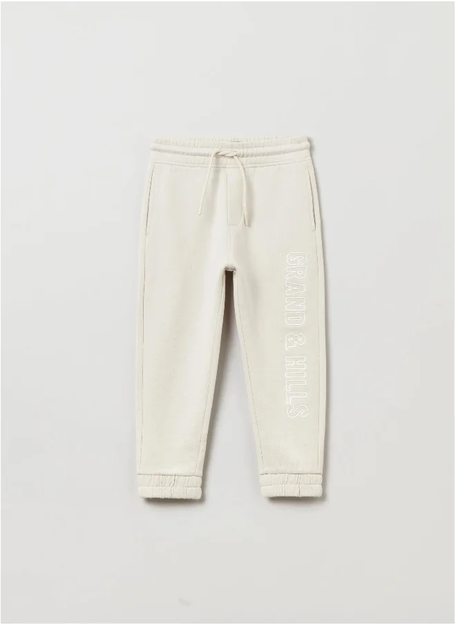 Ovs OVS Grand&Hills Plush Joggers With Drawstring And Embroidery