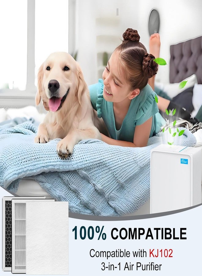 Molgoc Replacement filter for Air Purifier,Compatible with MOOKA KJ102 Air Purifier,H13 True HEPA,2Pack. - Image 5