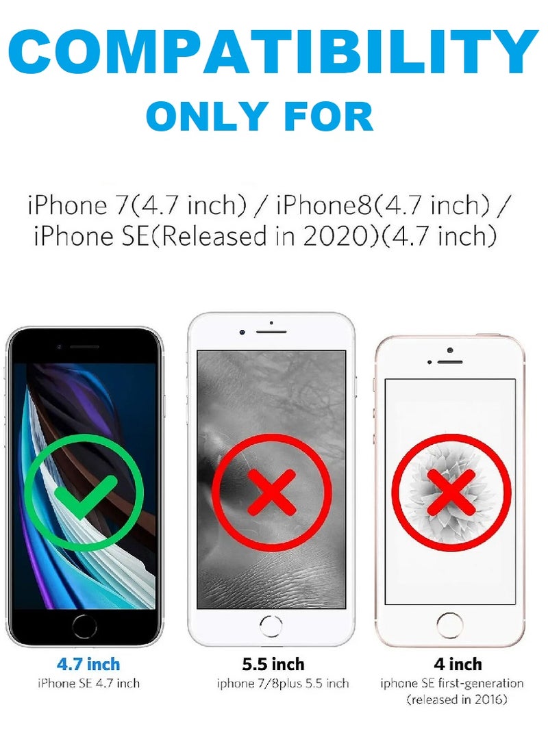 we3 2 Pieces Tempered Glass Screen Protector Anti-Spy Privacy Designed For iPhone 8 Full Glue Edge to Edge Full Screen Coverage And Bubble Free - Image 3