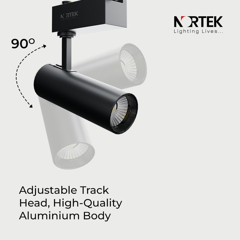 Nortek Nortek Della White Body LED Track Light Spot LightFocus Light for TrackTrack Rail System Track Rail Included 10W Cool White 2  - Image 5