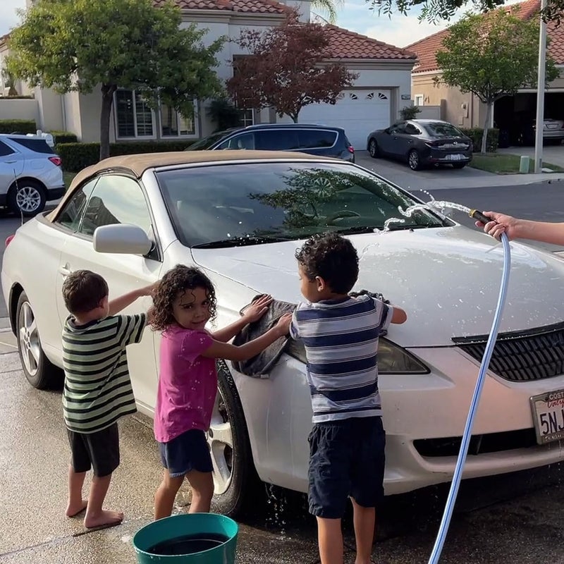 Atlantic Female to Female Heavy Duty Garden Hose 4 ft x 5/8 Inch Blue Color, Short Connection Leader Hose (4 Feet) - Image 4