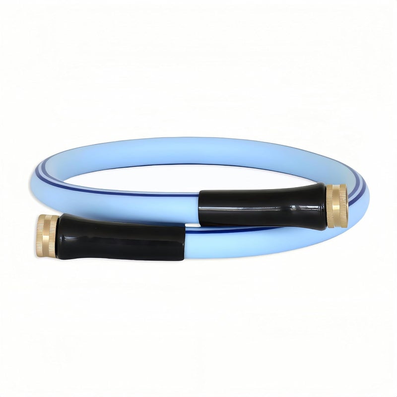 Atlantic Female to Female Heavy Duty Garden Hose 4 ft x 5/8 Inch Blue Color, Short Connection Leader Hose (4 Feet) - Image 1