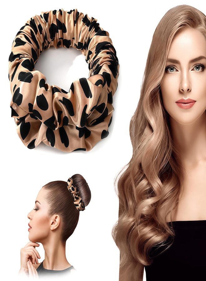SARATA Heatless Curling Scrunchie for Women - Silk Hair Tie & Overnight Curls No Heat Hair Roller | Soft Sleep Scrunchies for Long Hair | Lazy Curling Headband & Ponytail Holder - Image 1