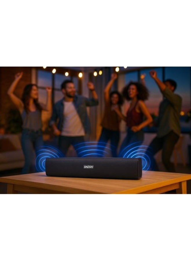 سنزو سماعة بلوتوث لاسلكية صوت محيطي 360 درجة ببطارية 1800mAh وتشغيل 3 إلى 5 ساعات مع مخرج صوت - يدعم كارت TF- مدى اتصال حتى 10 أمتار - براند SNZOU موديل SN-25 - Image 3