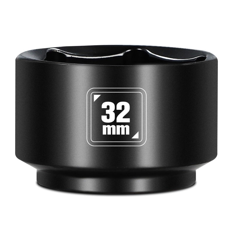 BLACKROBOT 32mm Low Profile Oil Filter Socket 38 Drive 6Point Oil Filter Cap Remover and Installer Tool Chrome Vanadium Steel - Image 3