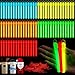 Lewtemi 100 Pack 4 or 6 Bright Glow Sticks Bulk Glow in the Dark Party Supplies Birthday and Holidays 4 InchColorful - Image 2