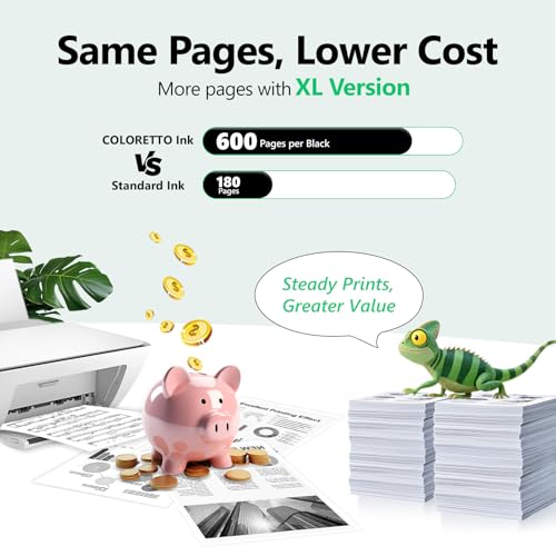 COLORETTO PG-275XL Black Ink Cartridges for Canon 275 Black Ink 275XL Ink Cartridges for Canon Printers TS3722 TS3720 TR4700 TR4720 TS3522 TS3520 TS3500 TR4725 TR4722 Printer Ink 275 Black Replacement - Image 3