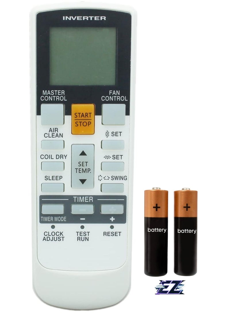 ELTRAZONE Replacement Remote Control AR-RY12 Air Conditioner Also Compatible with AR-RY3 AR-RY5 AR-RY13 AR-RY12 AR-RY13 AR-RY3 RY4 RY11 ASTA18LCC ASTA24LFC AR-RAD1E AR-RAC1C AR-RAE1E AR-RAC2E with battery - Image 1