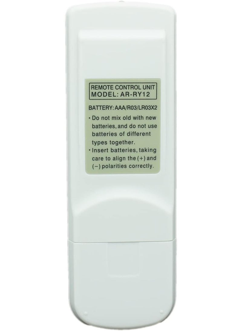 ELTRAZONE Replacement Remote Control AR-RY12 Air Conditioner Also Compatible with AR-RY3 AR-RY5 AR-RY13 AR-RY12 AR-RY13 AR-RY3 RY4 RY11 ASTA18LCC ASTA24LFC AR-RAD1E AR-RAC1C AR-RAE1E AR-RAC2E with battery - Image 4