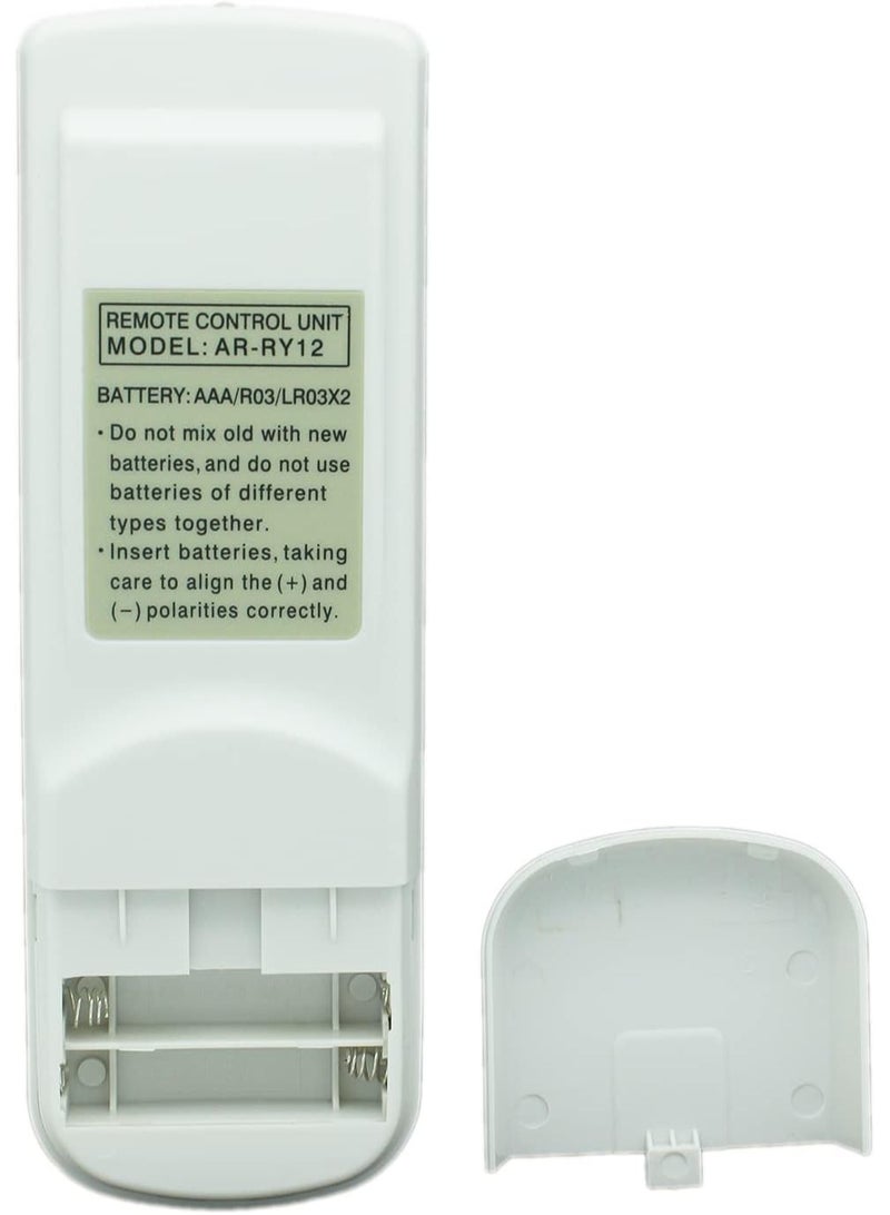 ELTRAZONE Replacement Remote Control AR-RY12 Air Conditioner Also Compatible with AR-RY3 AR-RY5 AR-RY13 AR-RY12 AR-RY13 AR-RY3 RY4 RY11 ASTA18LCC ASTA24LFC AR-RAD1E AR-RAC1C AR-RAE1E AR-RAC2E with battery - Image 5