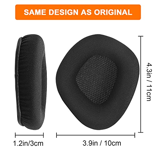 G GVOEARS Replacement Ear Pads Cushions for Corsair Void & Corsair Void PRO RGB Wired/Wireless Gaming Headsets with Black Mesh Fabric, Memory Foam - Image 2