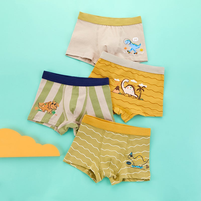 3D version of boys underwear cotton childrens boxers Korean childrens clothing boxers small, medium and large childrens cartoon boy underwear 4-2030D - Image 2